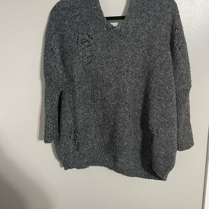 Large Womens sweater with hood